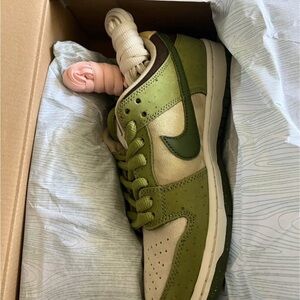 Nike Olive and Beige Sneakers